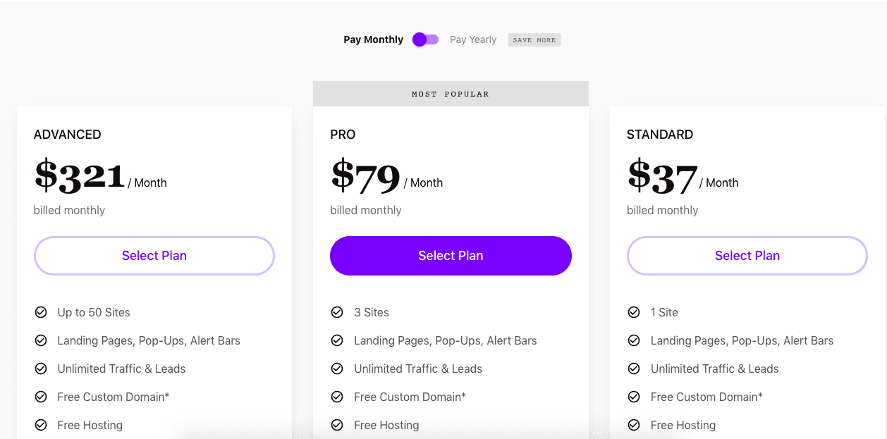 Leadpages Pricing 2021