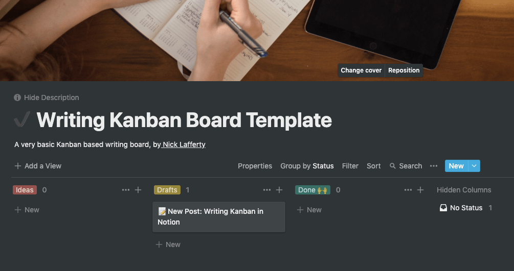 Notion Kanban Template