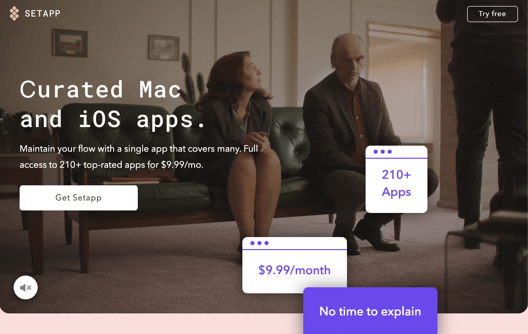 Setapp Landing Page Example