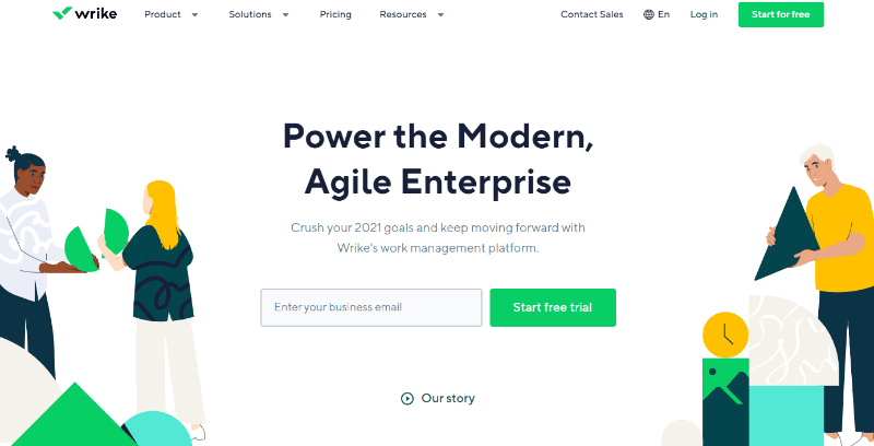 Wrike Homepage
