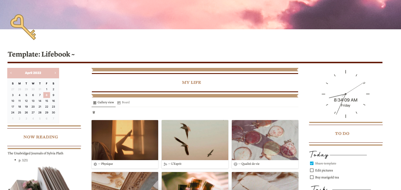 Aesthetic Homepage Template