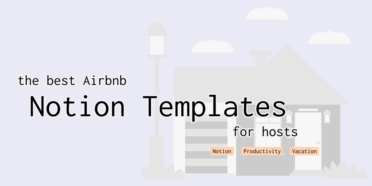 Airbnb Notion Templates for Hosts Banner Image