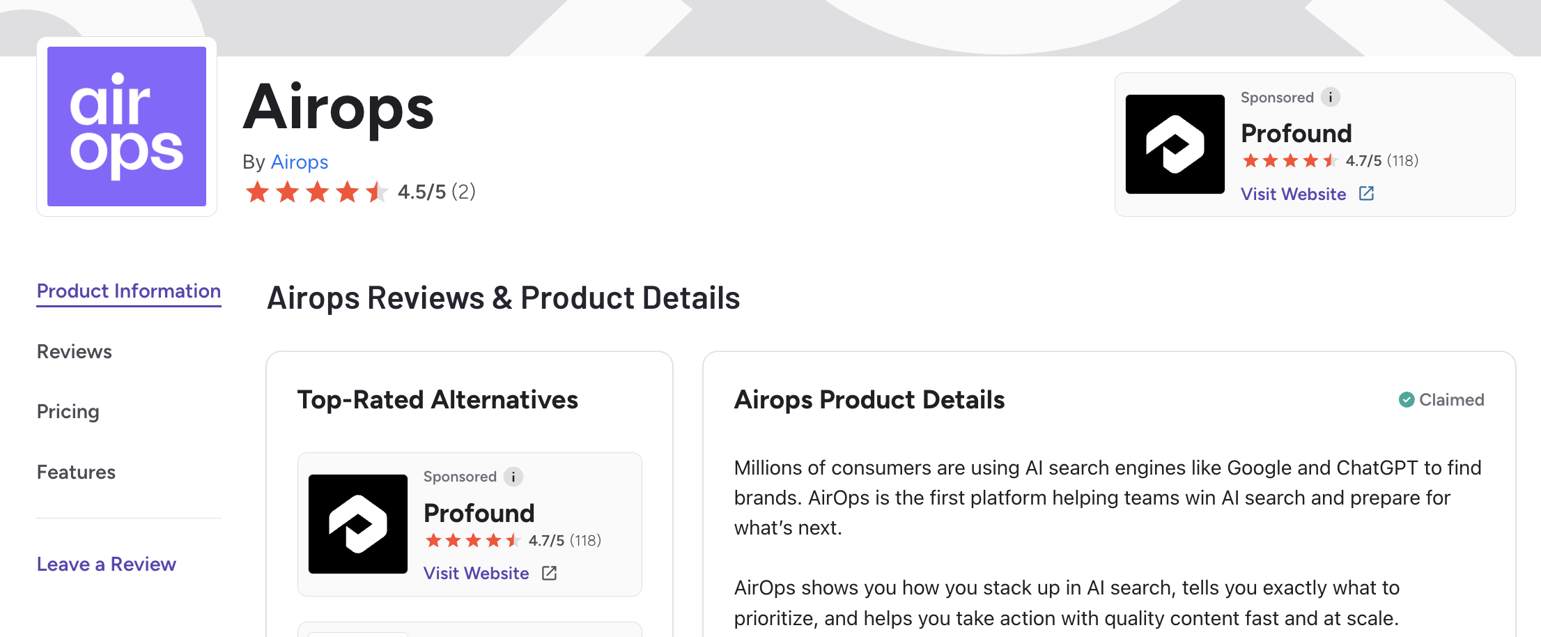 Airops G2 Reviews
