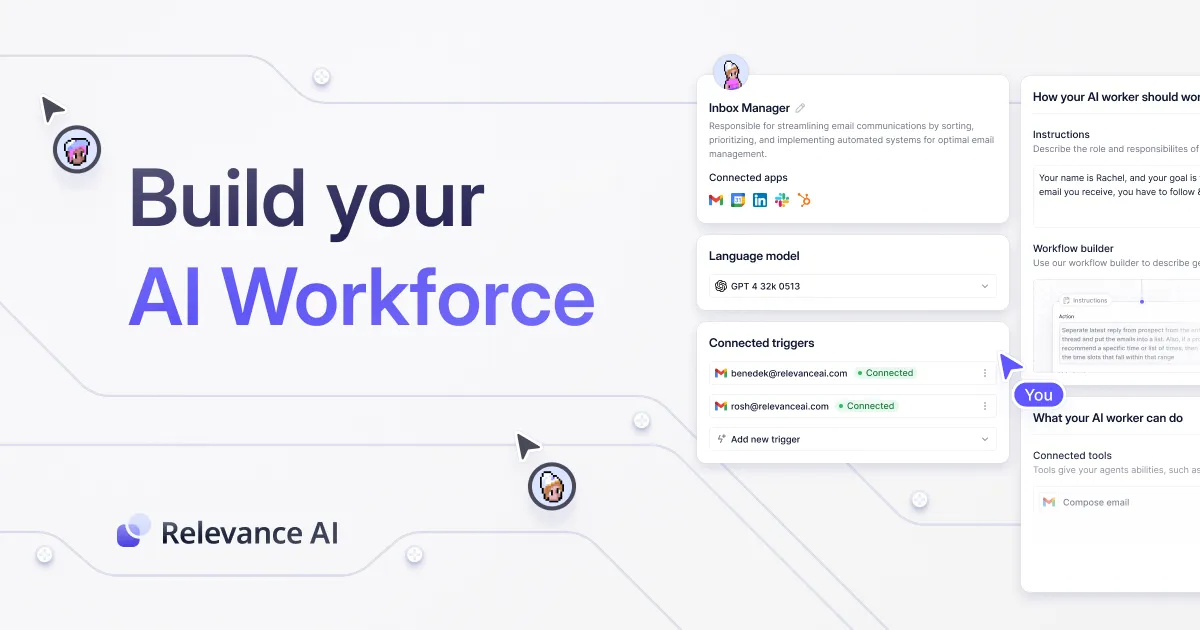 Relevance AI workforce builder