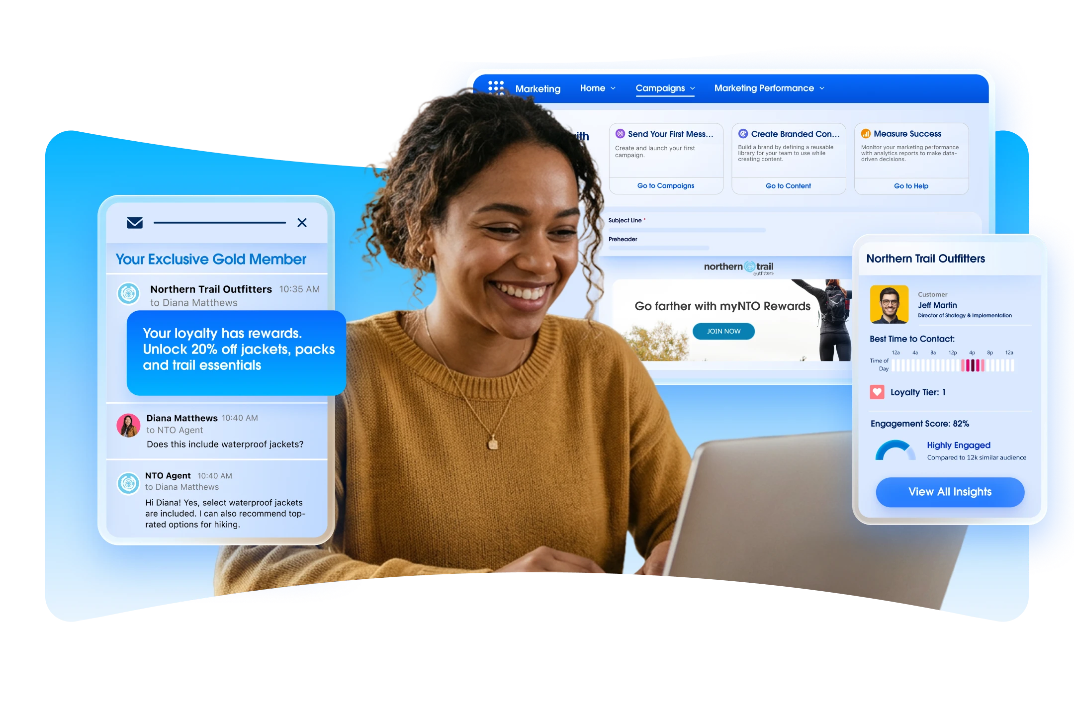 Salesforce Agentforce marketing interface