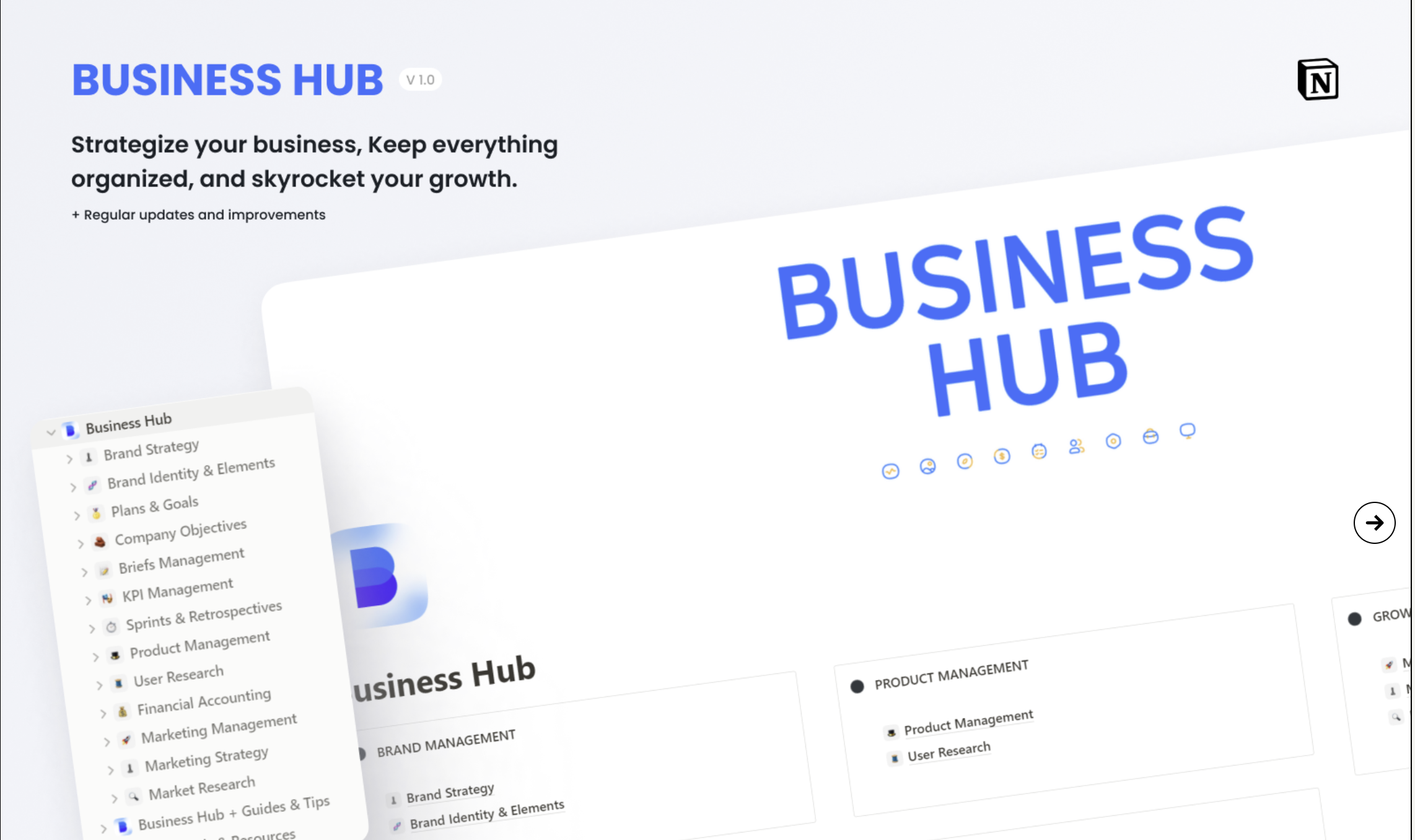 Notion Business Hub Template Screenshot