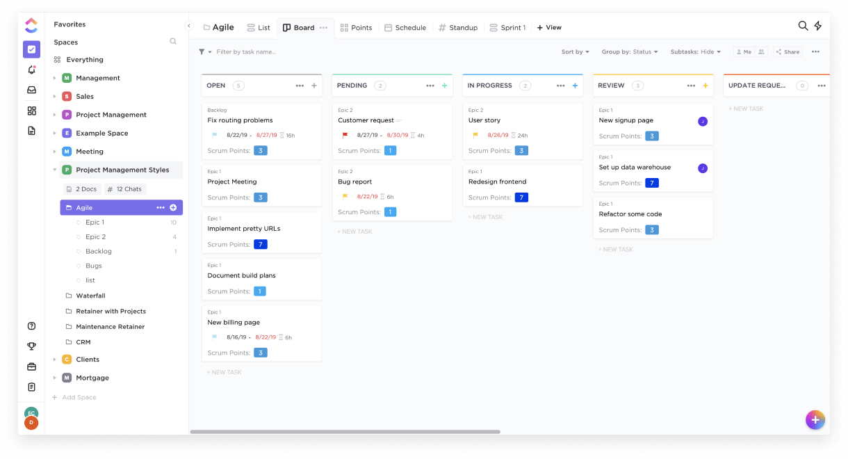 Clickup Board View