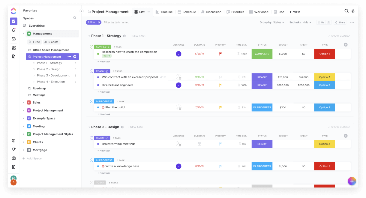 Clickup Project Management