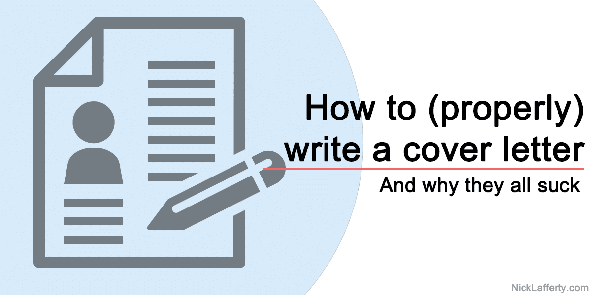 How To Write A Cover Letter