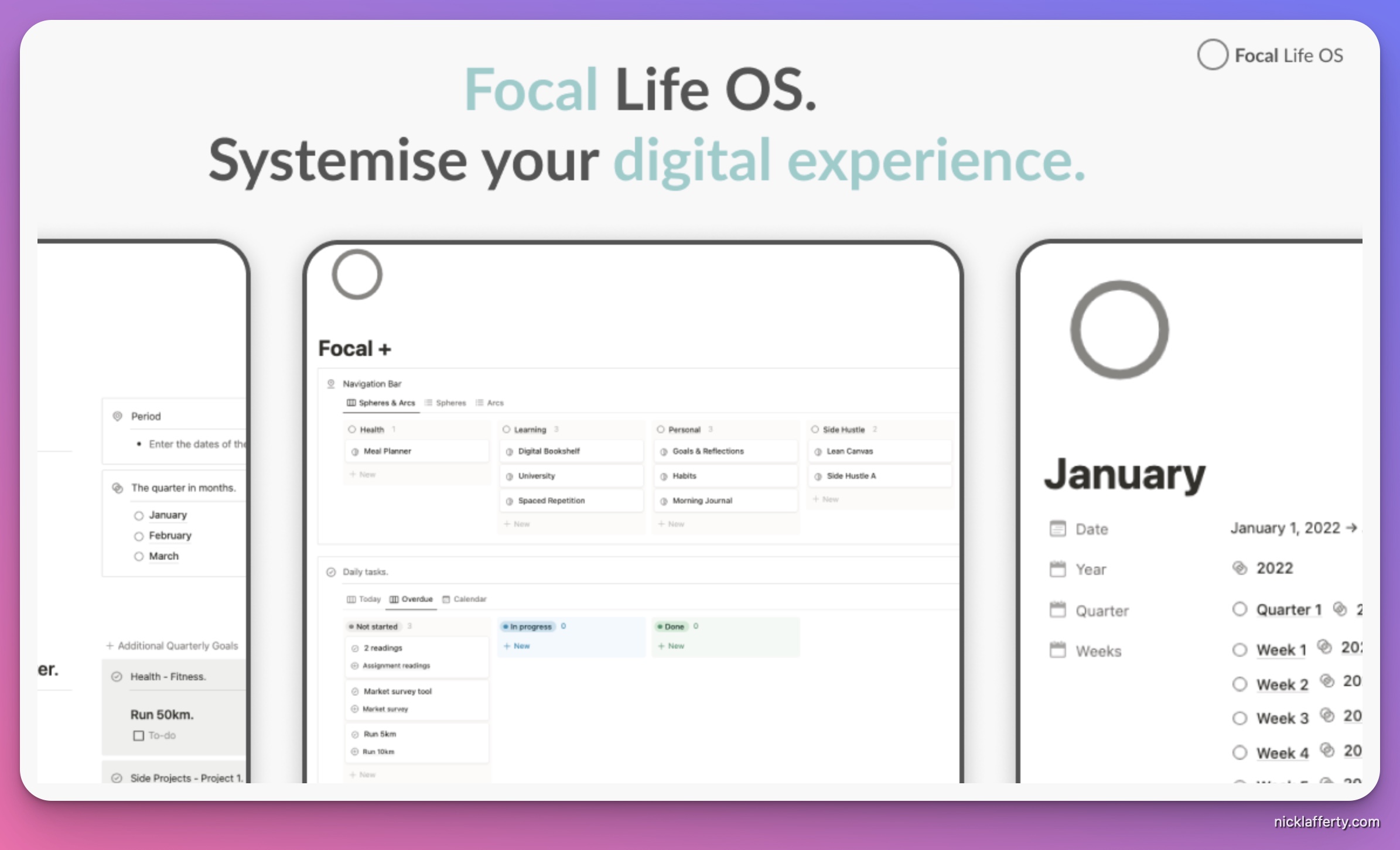 Focal Life OS Screenshot