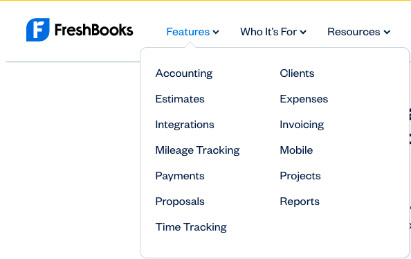 Freshbooks Features