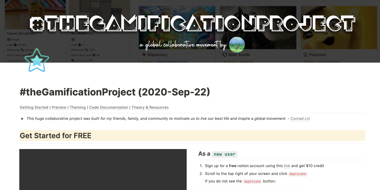 Notion Gamification Project
