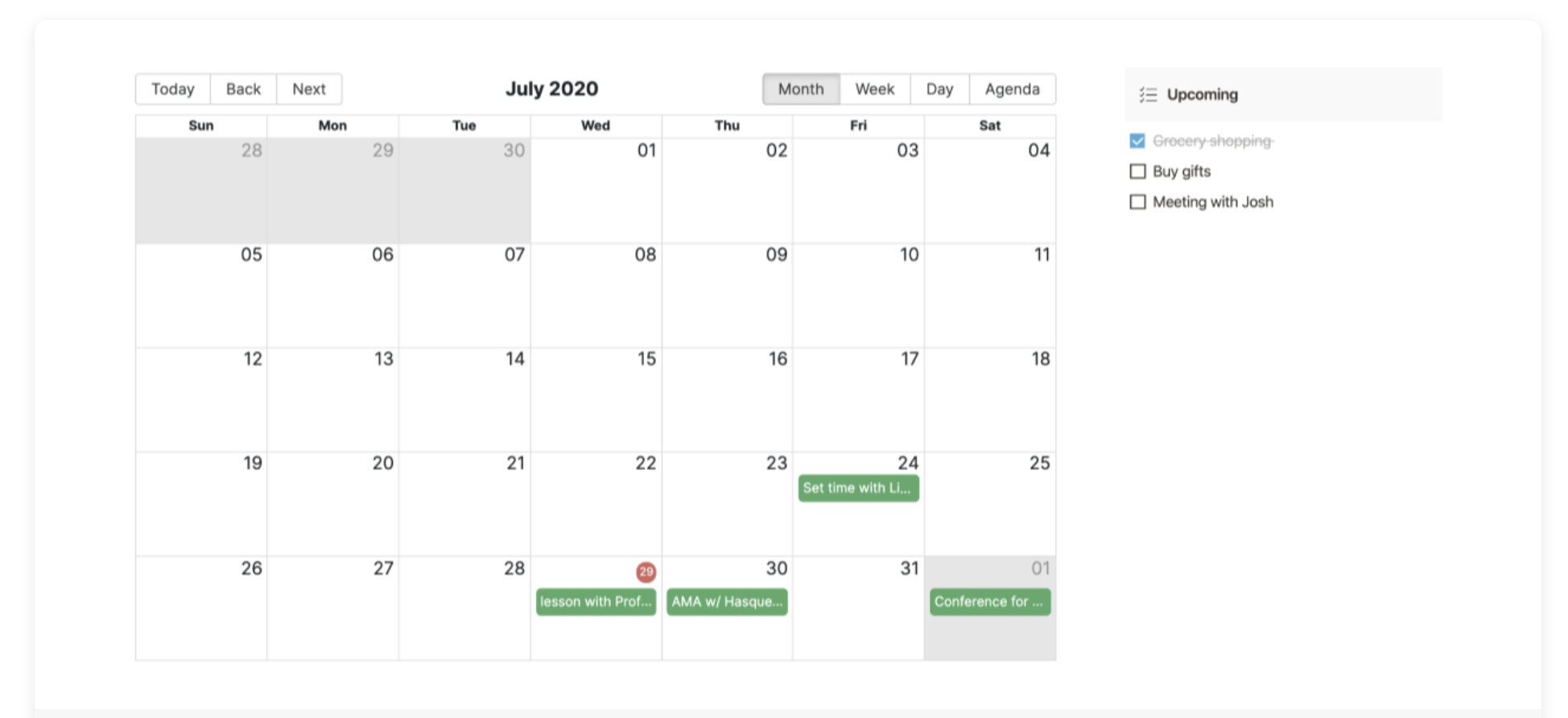 Google Calendar Notion Widget