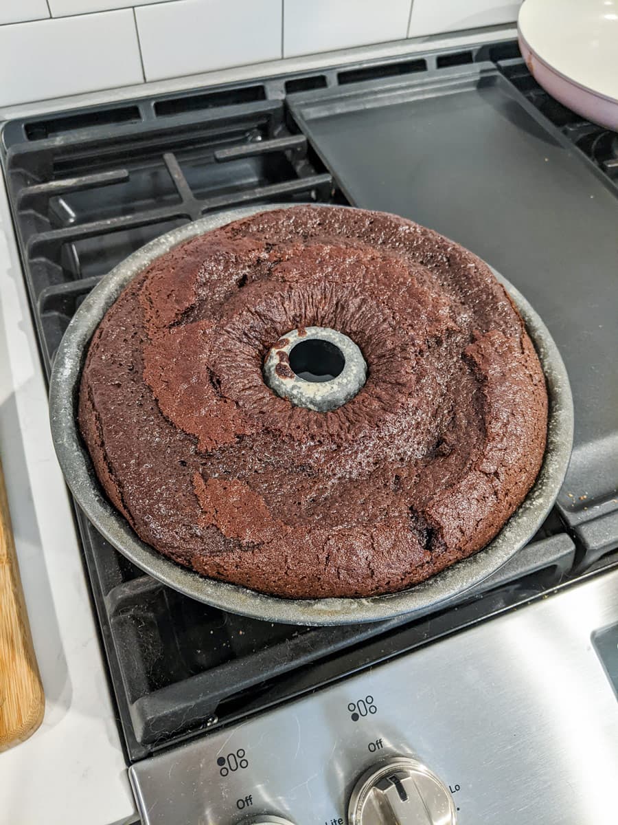 Chocolate Cake Out of the oven