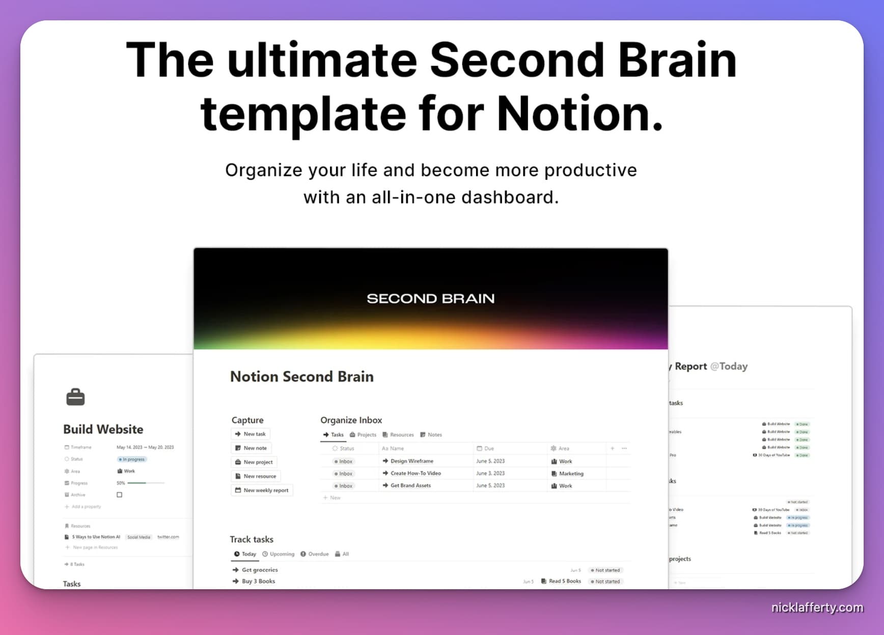 Notion Second Brain Templates [Thomas Frank, Easlo, & More]