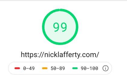 NickLafferty Page Speed