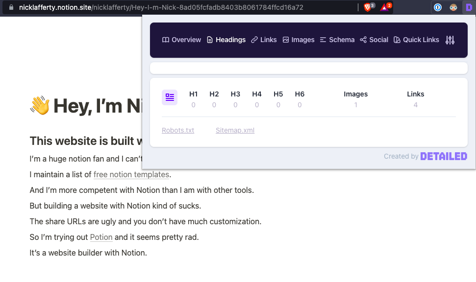 Notion has bad seo by default