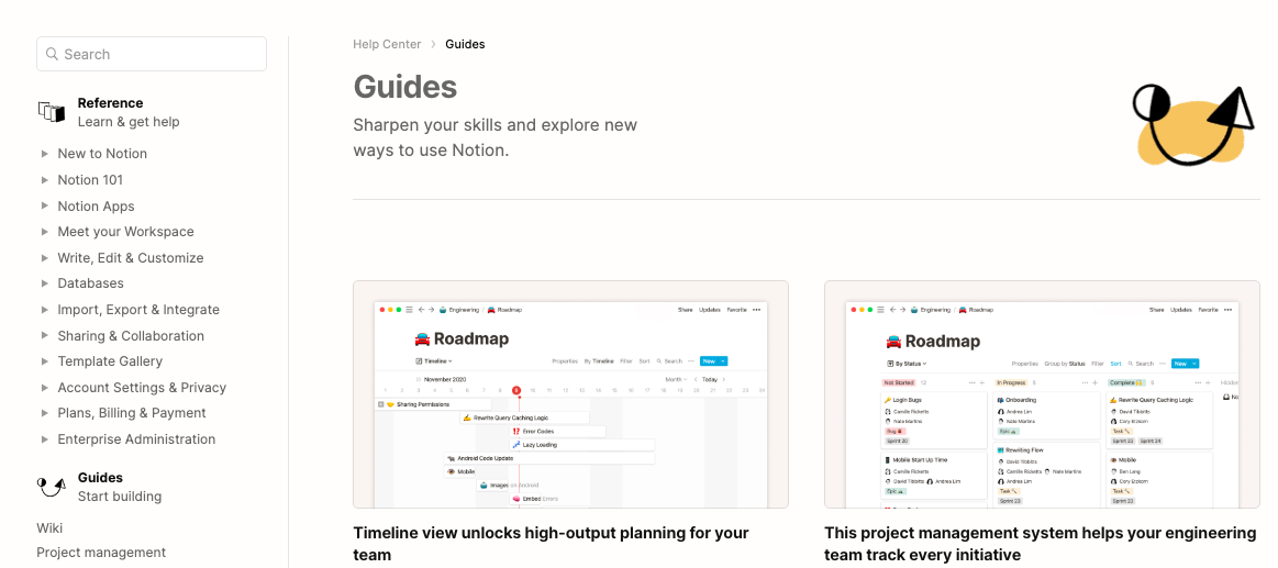 Notion Guide Webpage Screenshot