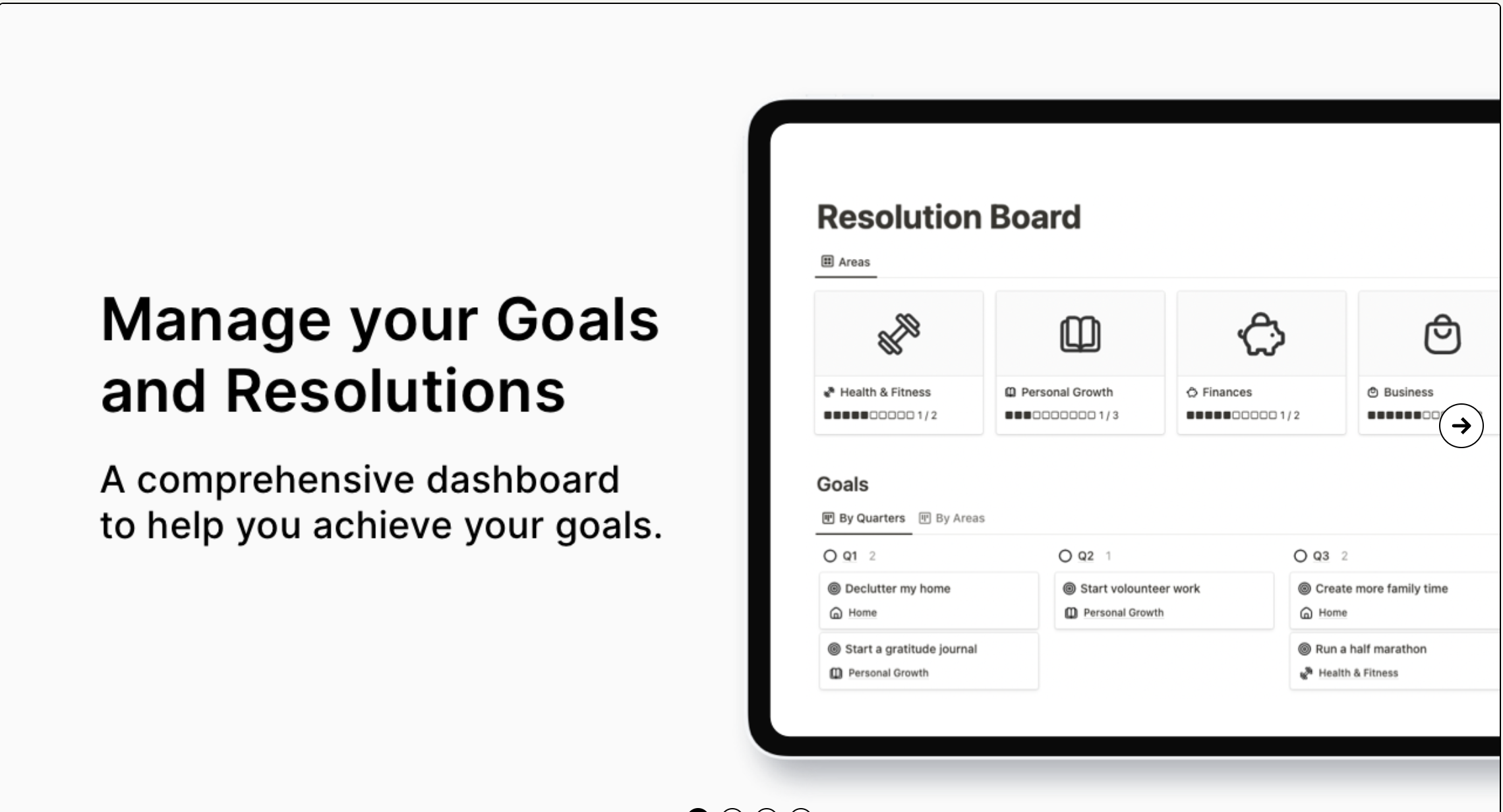 Notion Resolution Dashboard