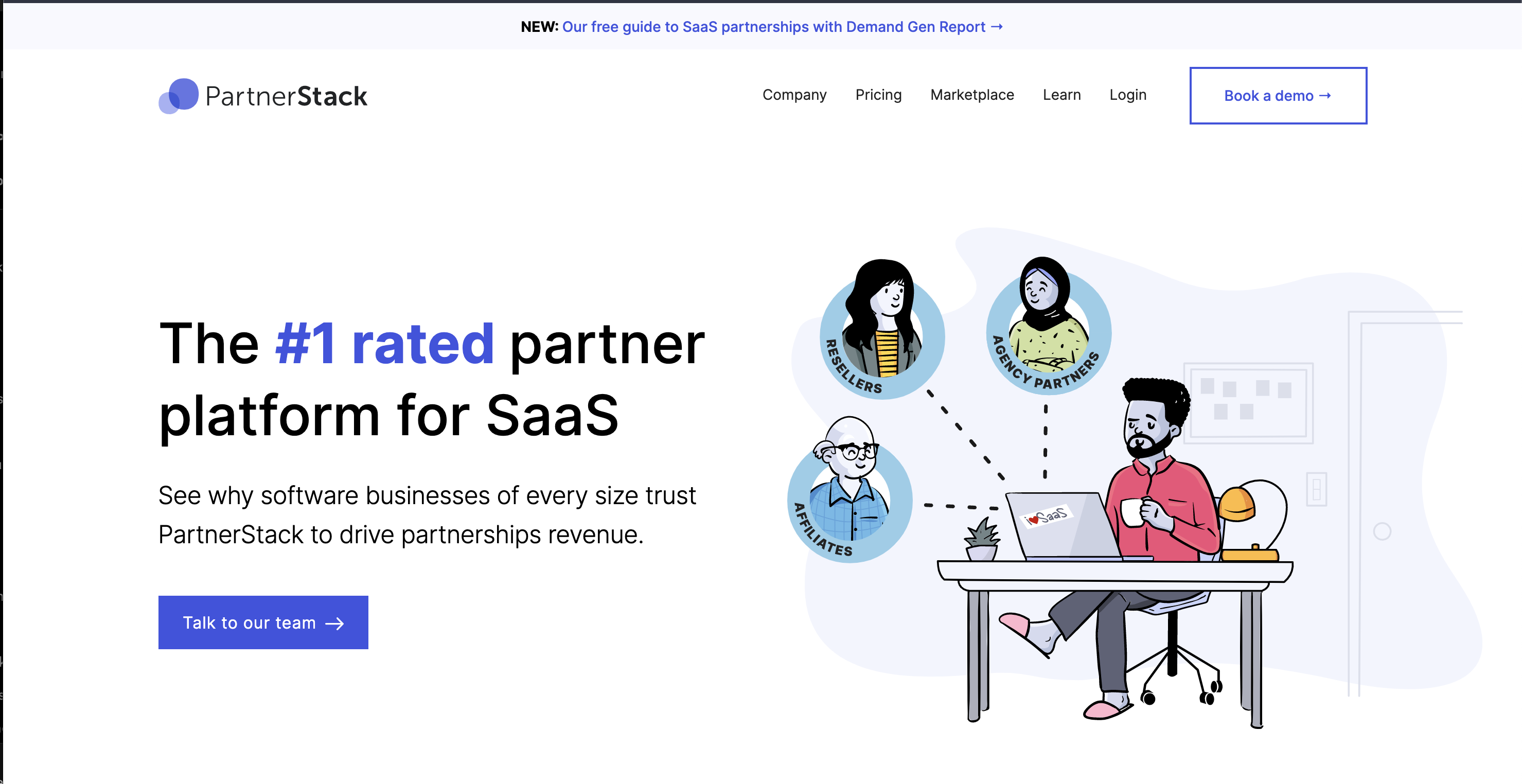 Partnerstack homepage