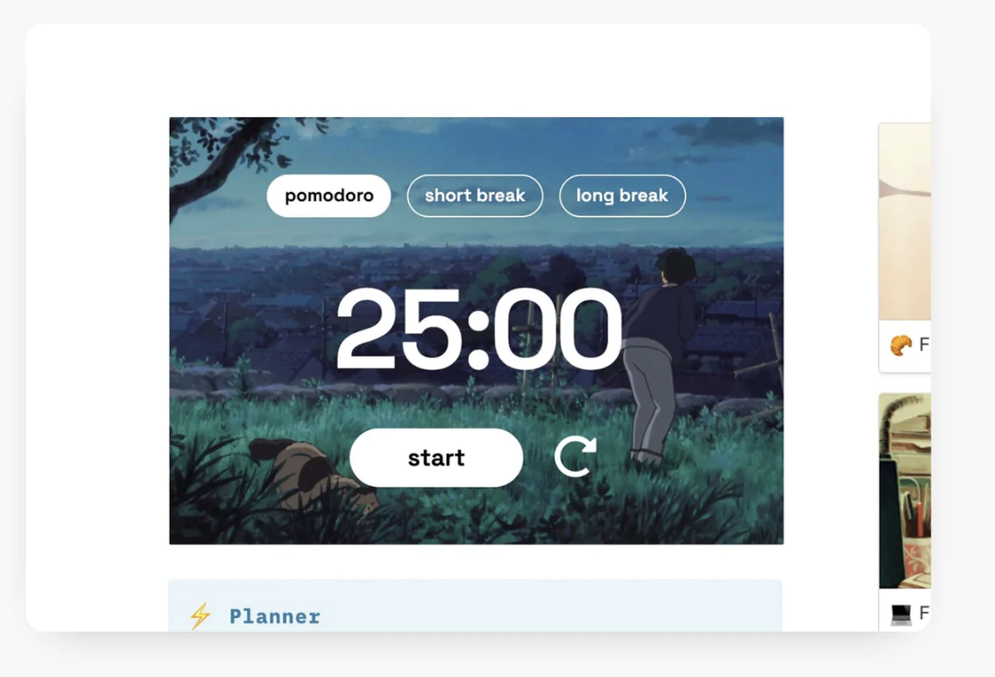 Pomodoro Timer Widget for Notion