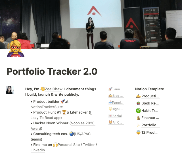 Notion Portfolio Tracker