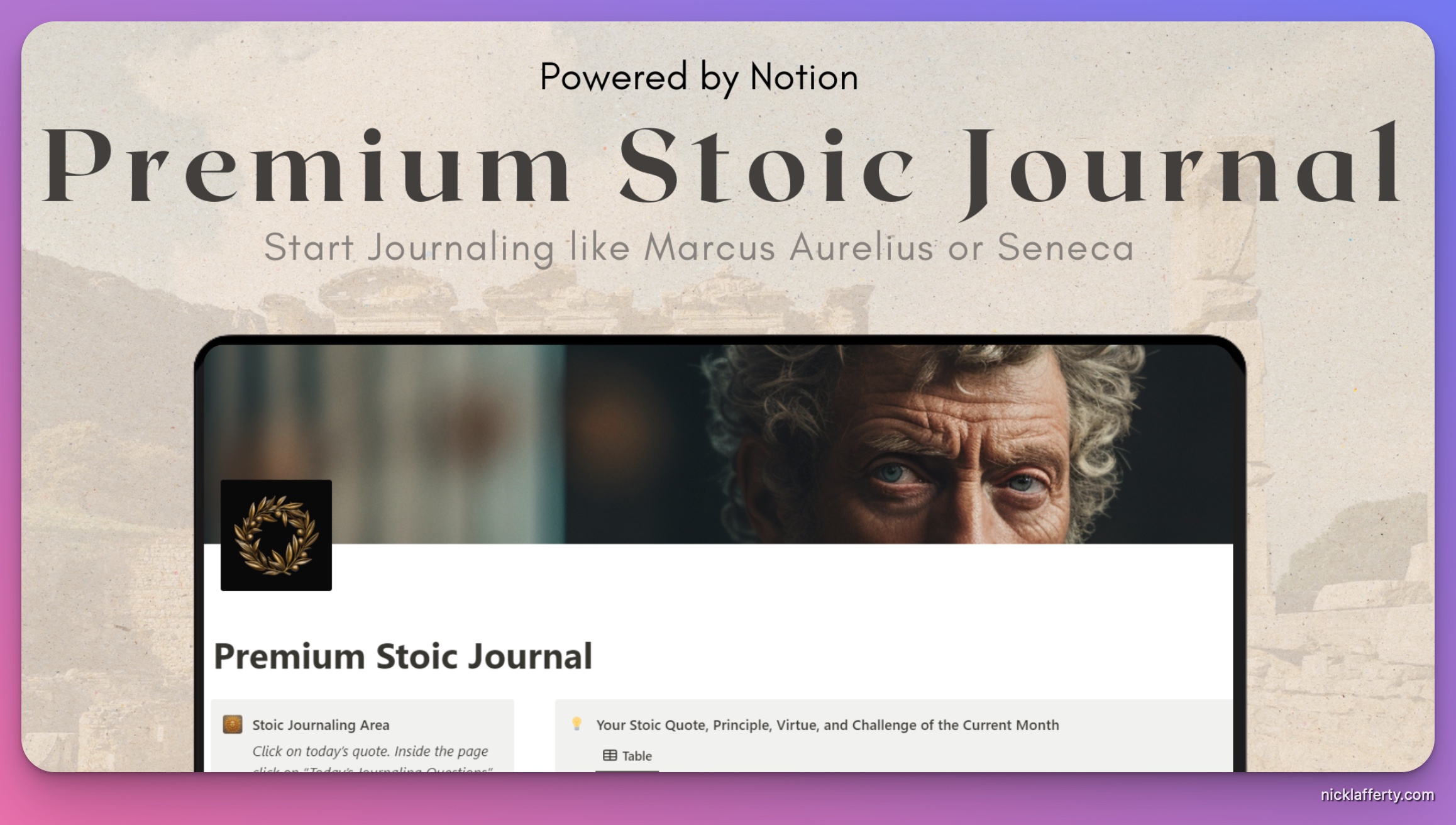 Premium Stoic Journal Screenshot