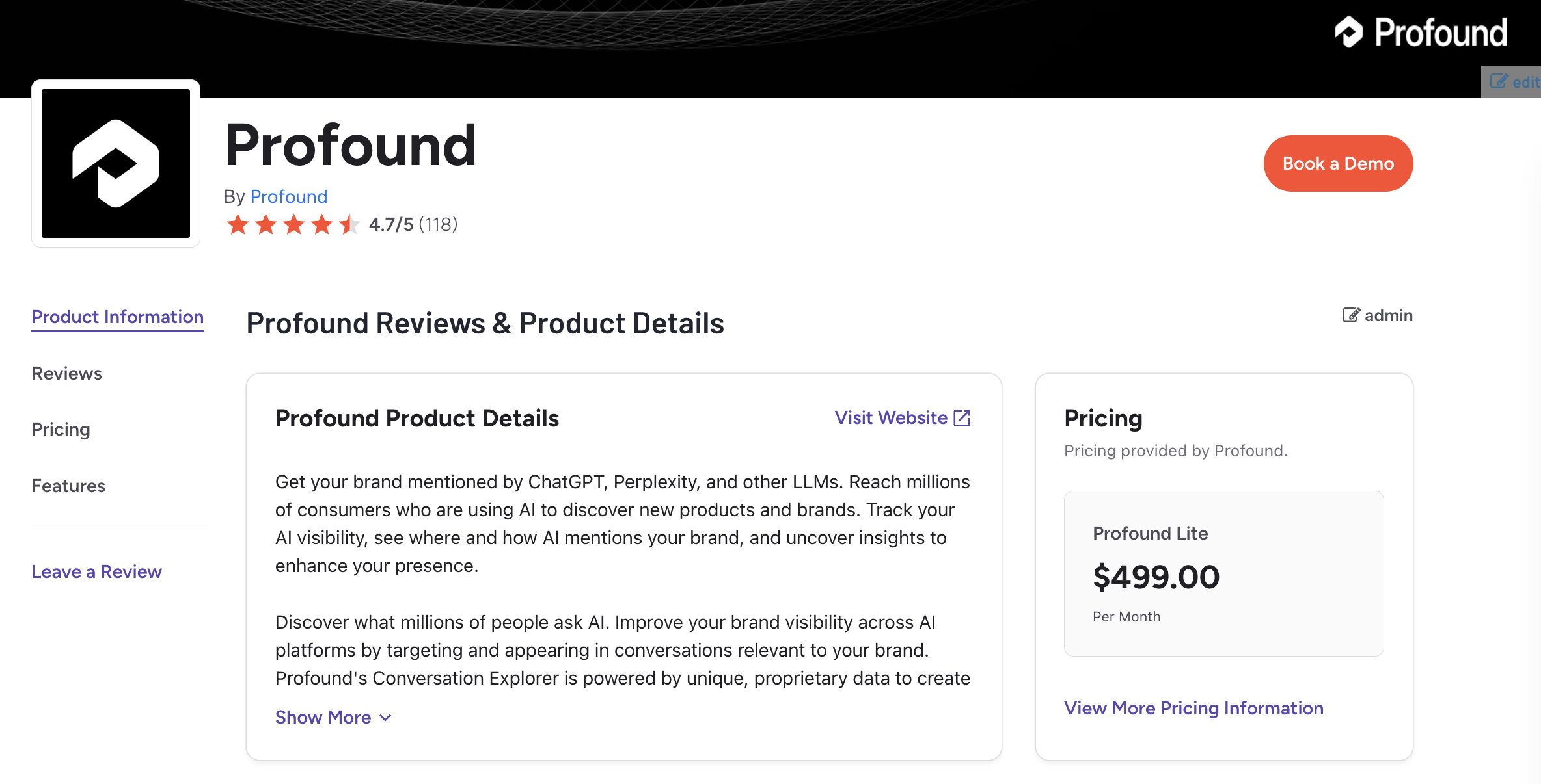 Profound G2 Reviews