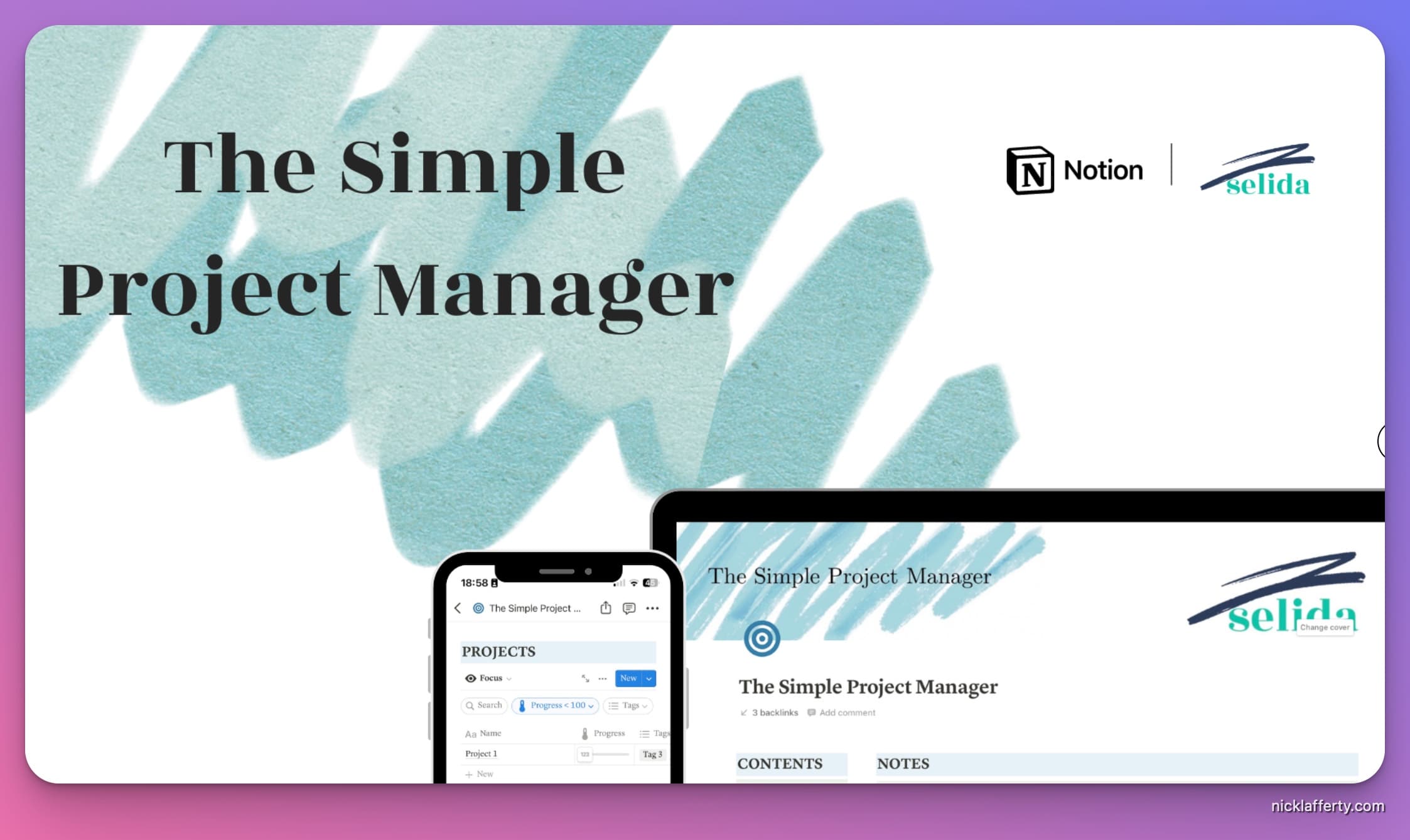 Simple Project Manager Notion Template