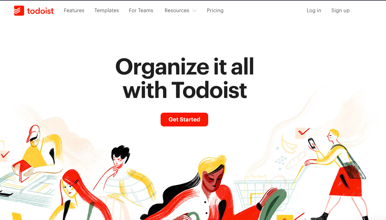 Todoist Homepage