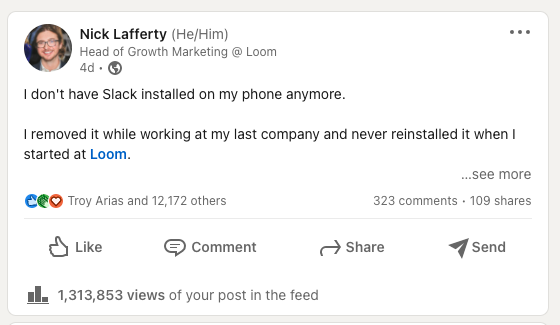 Viral LinkedIn Post